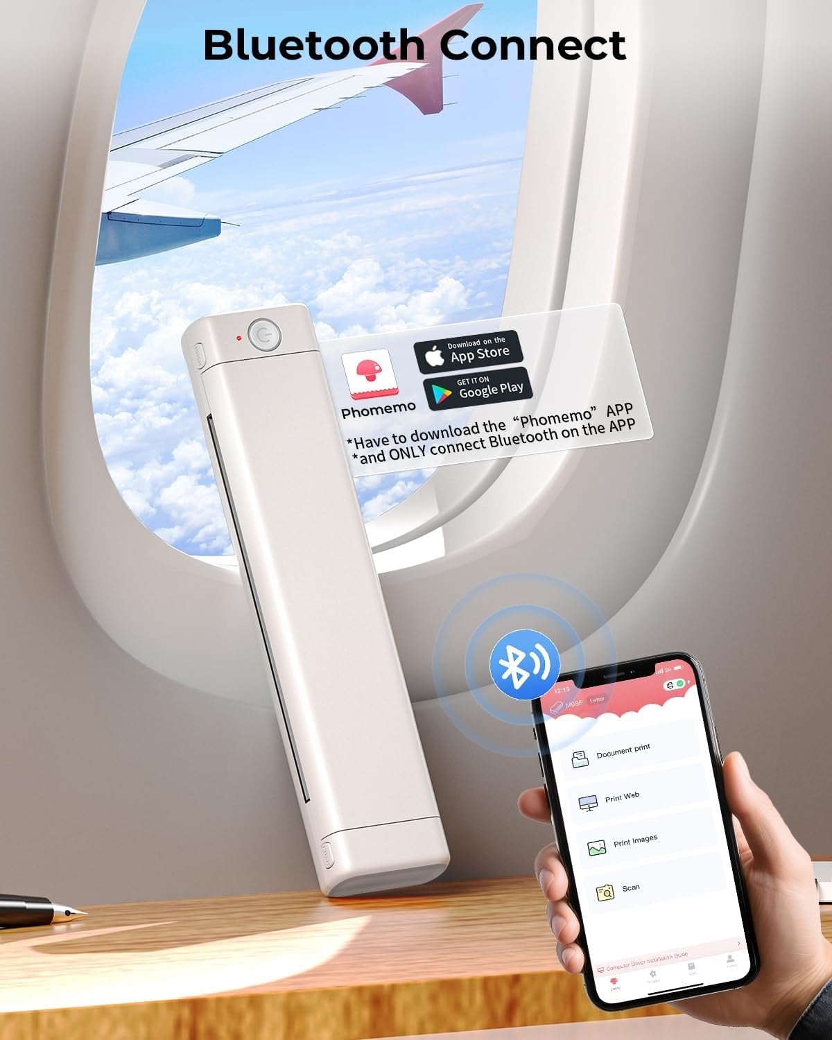 Mobiler A4 Thermodrucker - Tintenlos & Kabellos - Jetzt bis zu 40% sparen