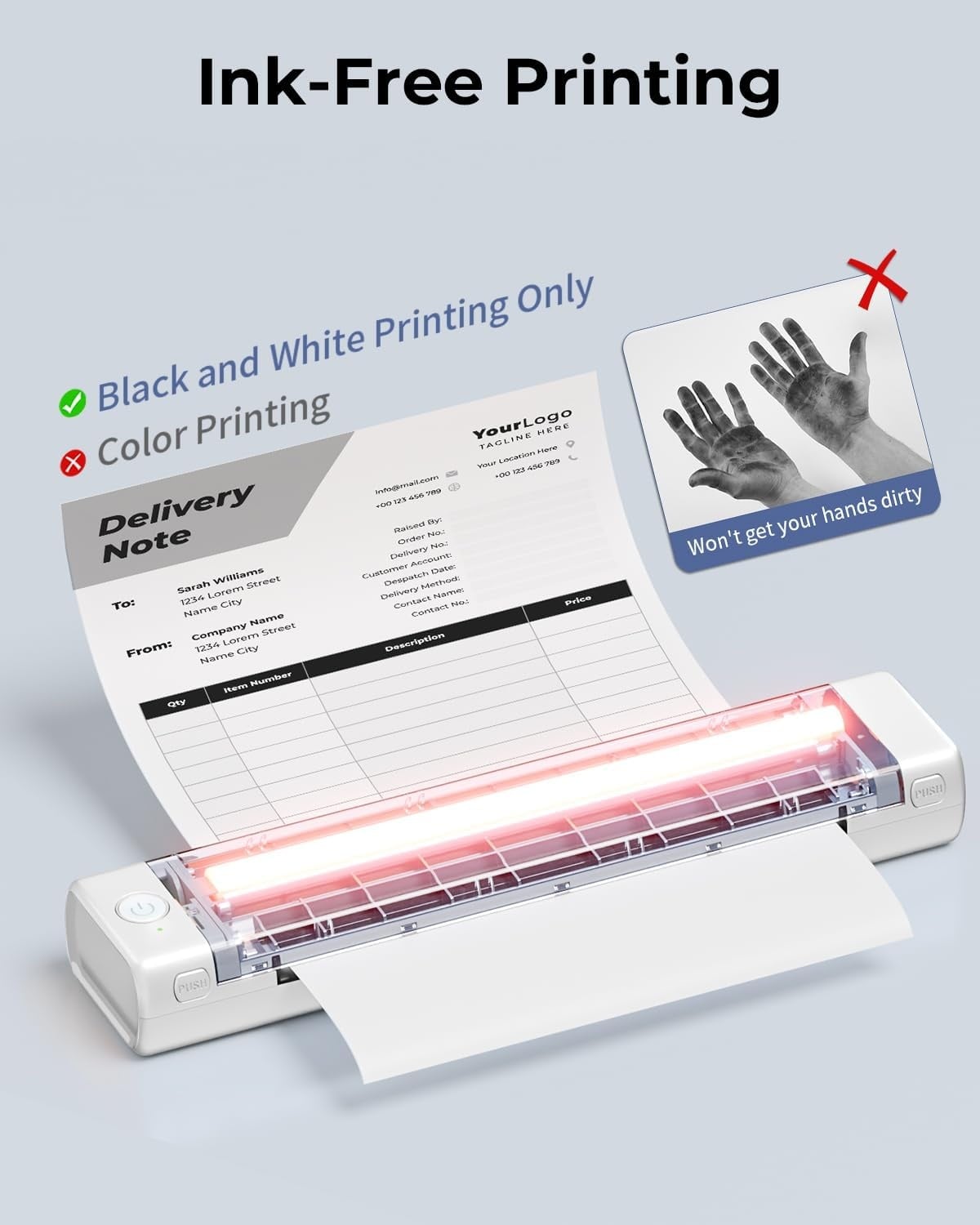 Mobiler A4 Thermodrucker - Tintenlos & Kabellos - Jetzt bis zu 40% sparen
