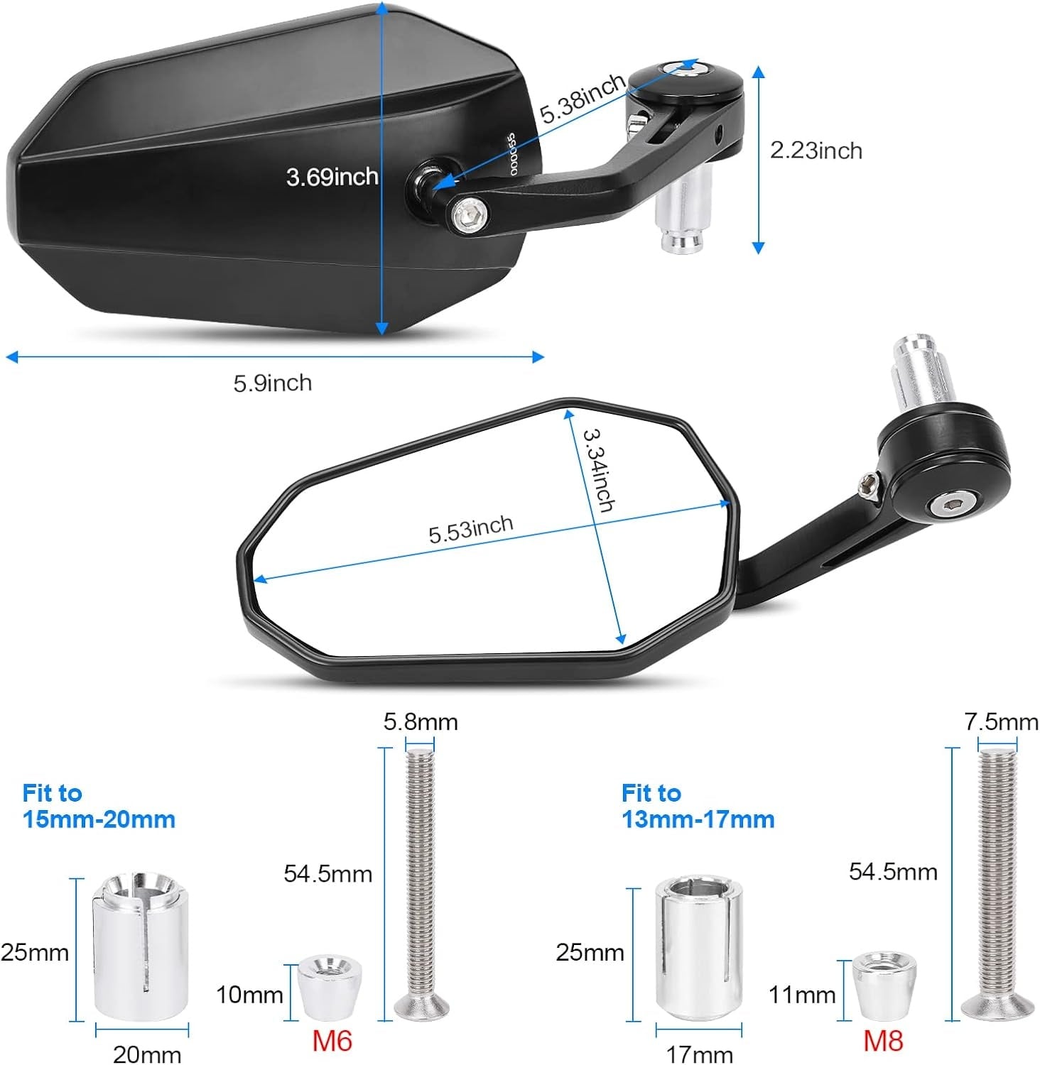 Motorrad Lenkerendenspiegel Set - Klappbar & Robust - bis zu 34% Rabatt