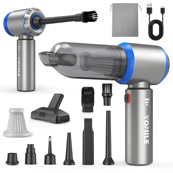4-in-1 Handstaubsauger, 25000Pa, Blau - Outlet bis zu 34% reduziert
