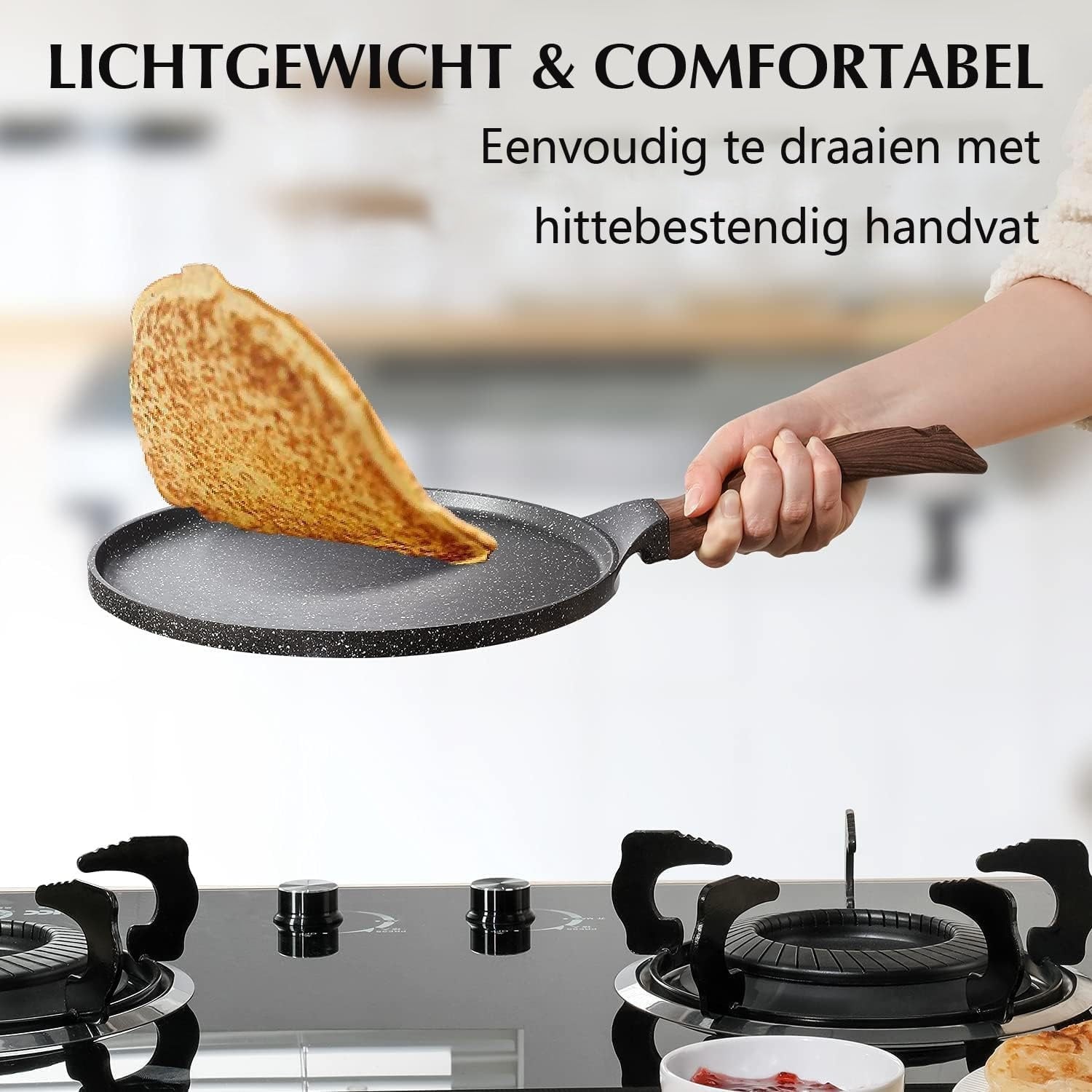 Crêpepfanne 26 cm, Induktion - Antihaftbeschichtet - Jetzt bis zu 37% sparen