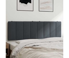 Samt-Kopfkissen für 160 cm Bett, Dunkelgrau - Outlet bis zu 39% Rabatt
