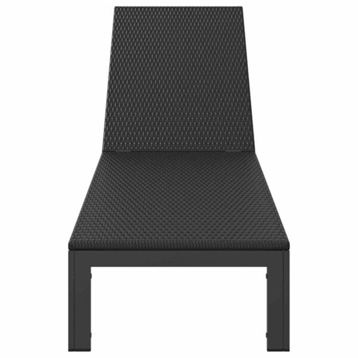 Moderne Poly-Rattan Sonnenliege - Schwarz - bis zu 41% Rabatt