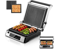 4-in-1 Kontaktgrill XL 2200W mit 8 Programmen - bis zu 41% reduziert