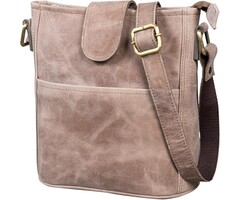 Damen Handtasche aus Echtleder Vintage-Stil - bis zu 40% Rabatt