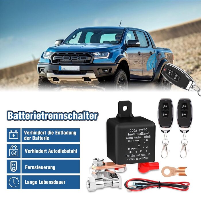Batterie-Trennschalter 12V 200A mit Fernbedienung - Outlet bis zu 37% sparen