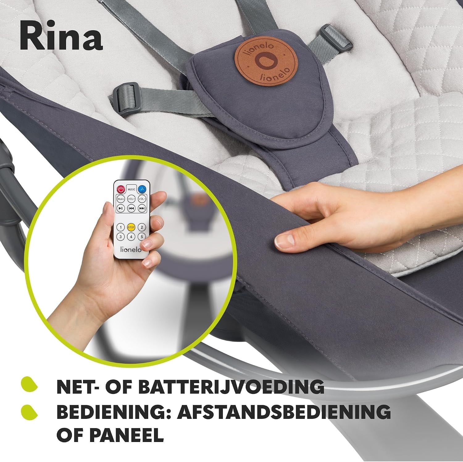 Elektrische 2-in-1 Babywippe - 360° drehbar - bis zu 41% reduziert!