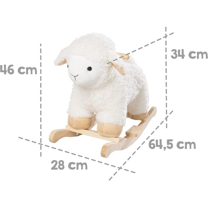 Flauschiges Schaukelschaf für Kinder - jetzt bis zu 40% günstiger