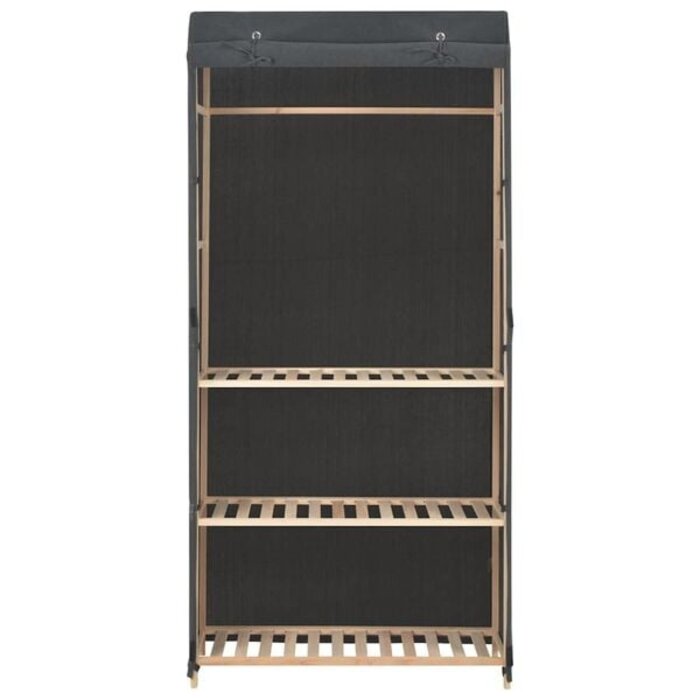Stoff-Kleiderschrank, 79x40x170 cm, Grau - bis zu 34% sparen