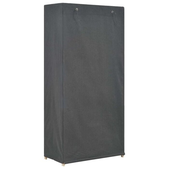 Stoff-Kleiderschrank, 79x40x170 cm, Grau - bis zu 34% sparen