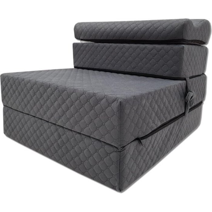 Klappmatratze Gästebett 200x70x15 cm - Graphit, Sofa-Funktion, bis zu 35% Rabatt