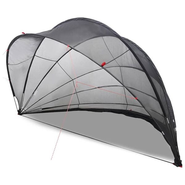Poolüberdachung 592x590x275cm Schwarz - Outlet bis zu 35% Rabatt
