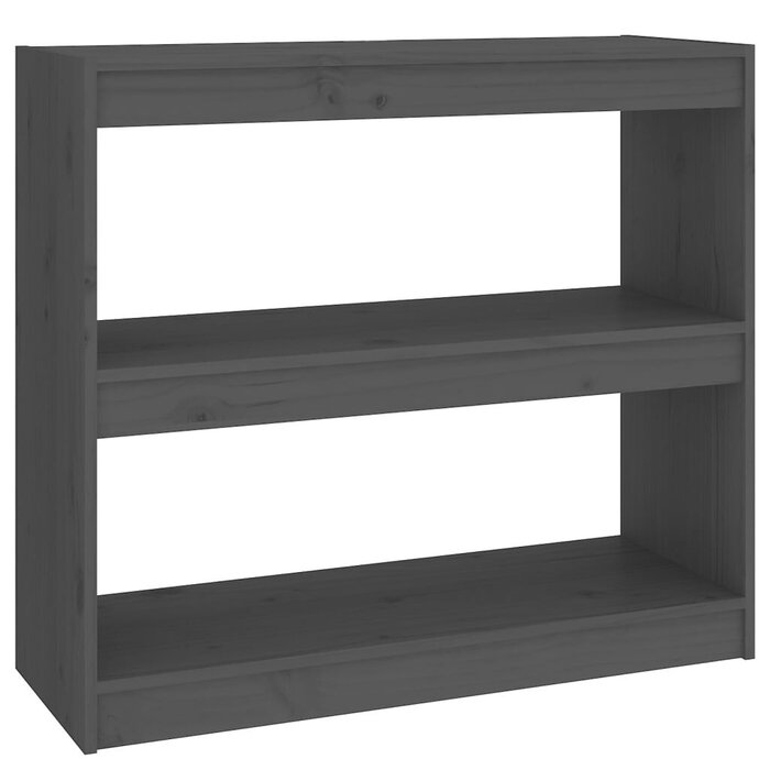Bücherregal & Raumtrenner aus Kiefernholz Grau - jetzt bis zu 32% sparen