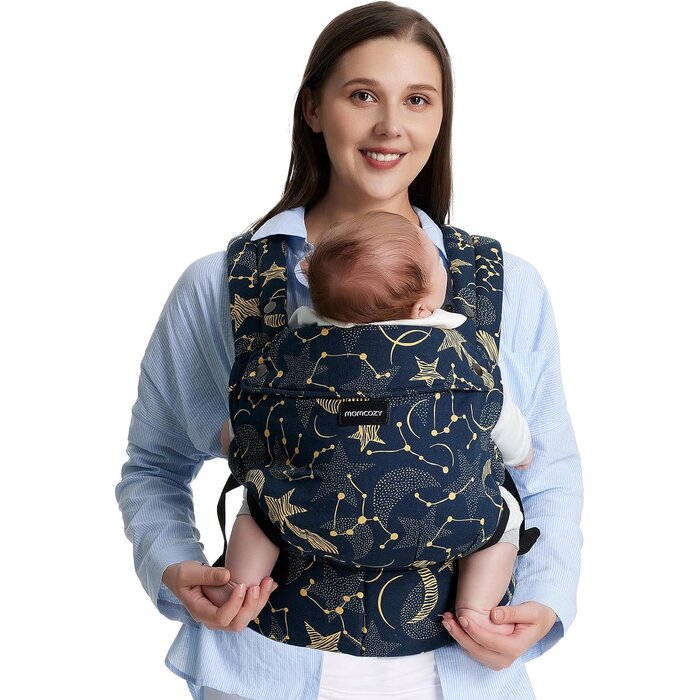 Ergonomische Babytrage aus Mesh, bis 20 kg - Schwarz - bis zu 33% reduziert