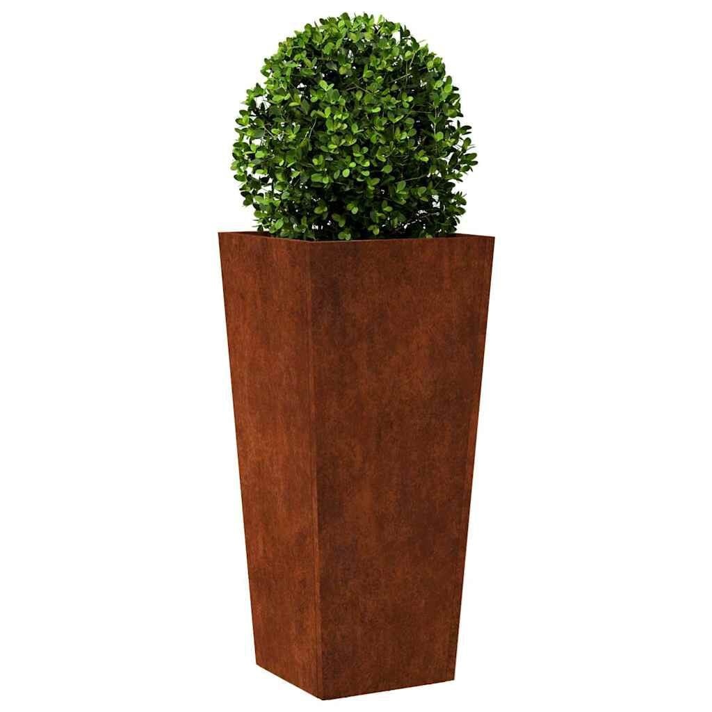 2er Set Pflanzkübel aus wetterfestem Stahl - 35x35x75 cm - bis zu 34% Rabatt
