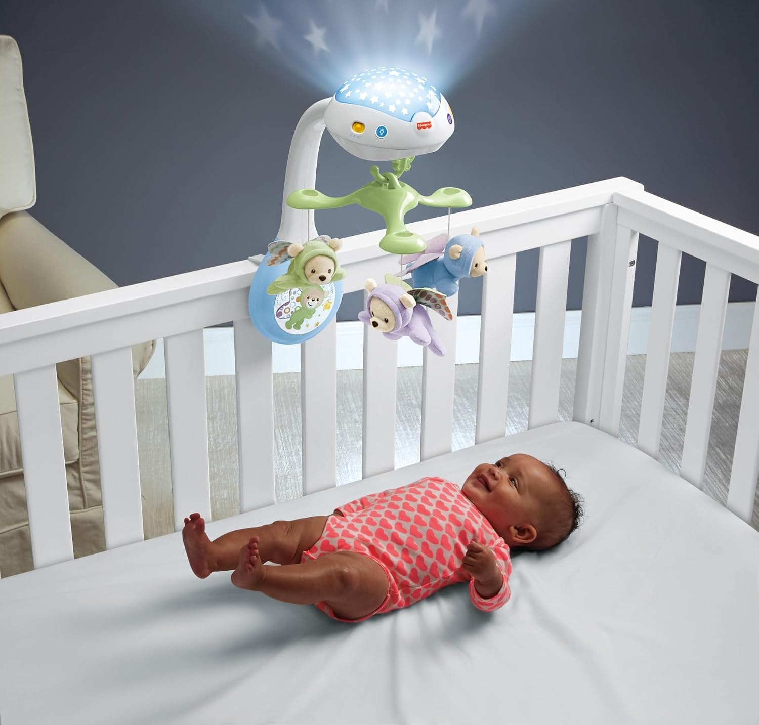 3-in-1 Baby-Projektions-Mobile mit Sternenlicht - jetzt bis zu 32% günstiger