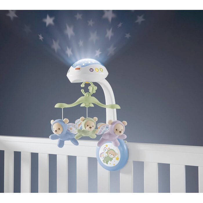3-in-1 Baby-Projektions-Mobile mit Sternenlicht - jetzt bis zu 32% günstiger