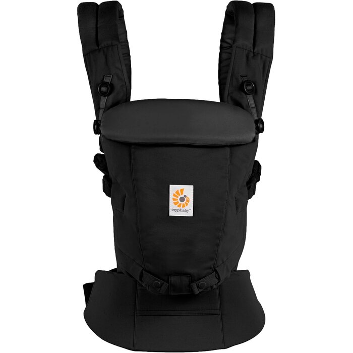 Ergonomische Babytrage - SoftTouch Baumwolle - Onyx Schwarz - bis zu 34% sparen