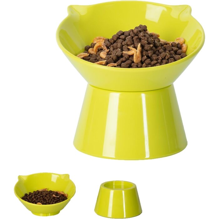 Ergonomischer Katzennapf, 15° neigbar, Rosa - bis zu 26% Rabatt sparen