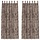 Samtvorhänge 2er-Set Cappuccino 245x140cm - Blickdicht - bis zu 32% Rabatt