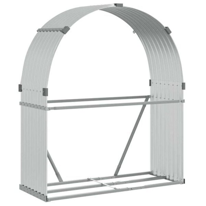 Kaminholzregal verzinkt 120x45x140 cm - stabil & wetterfest - bis zu 32% Rabatt