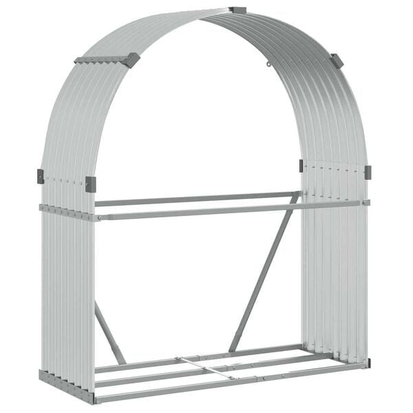 Kaminholzregal verzinkt 120x45x140 cm - stabil & wetterfest - bis zu 32% Rabatt