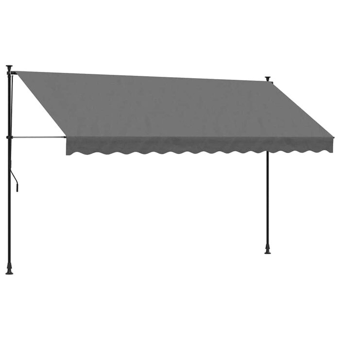 Ausziehbare Markise Anthrazit 350x150 cm - Jetzt bis zu 34% günstiger
