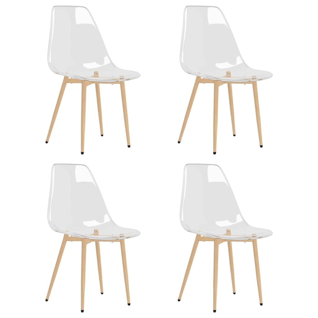 4er-Set Design-Esszimmerstühle aus PET, Transparent - Bis zu 35% Rabatt