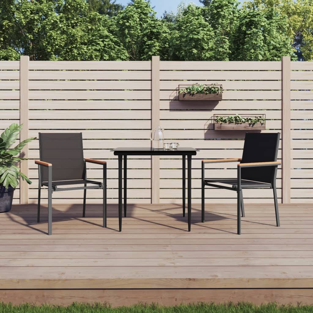 2er-Set Gartenstühle Schwarz - Ergonomisch & Wetterfest - Bis zu 34% sparen
