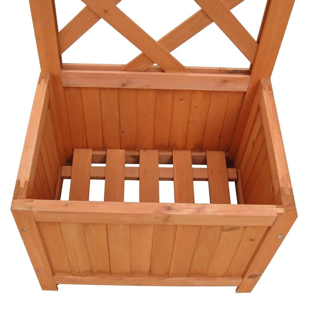Massivholz-Pflanzkübel mit Rankgitter 40x30x135cm - jetzt bis zu 33% reduziert