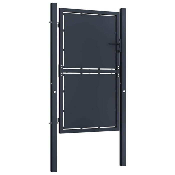 Gartentor aus Stahl 100x125 cm Anthrazit - Outlet bis zu 35% Rabatt
