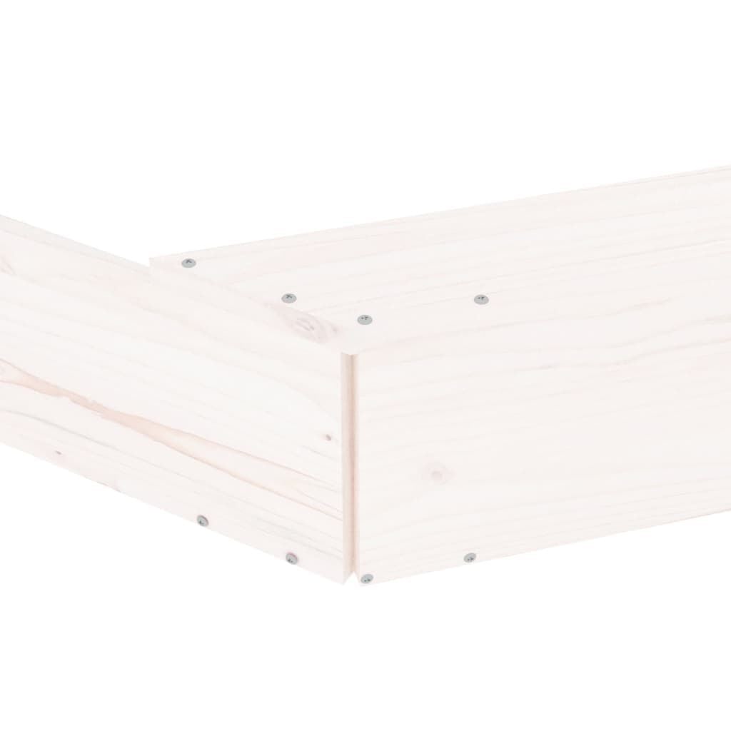 Achteckiger Sandkasten Kiefer Weiß, 111x111cm - bis zu 33% reduziert