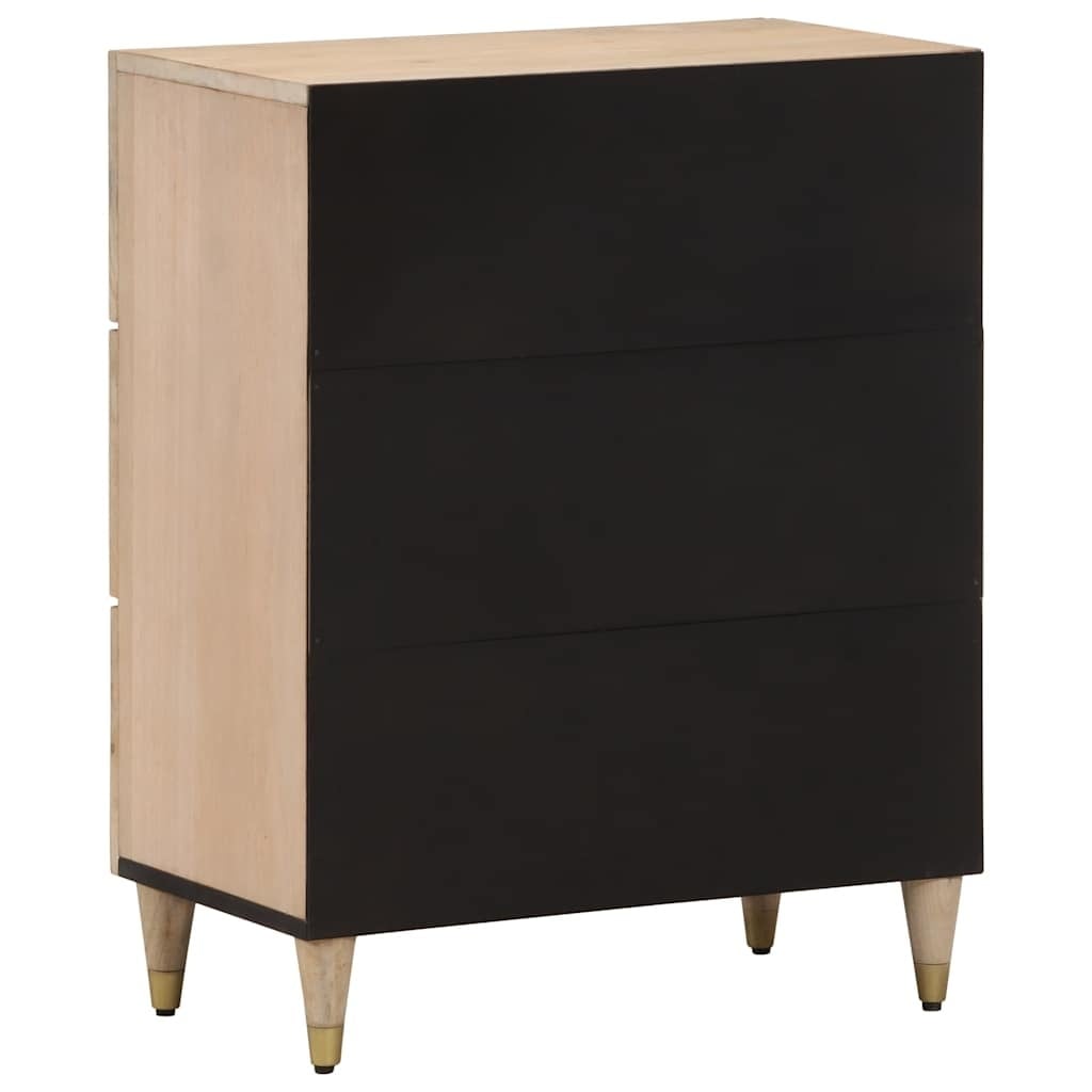 Beistellschrank Mangoholz handgeschnitzt 60x33x75 cm - bis zu 35% Rabatt