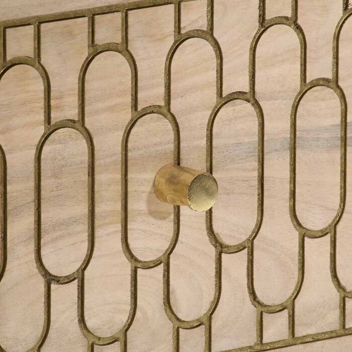 Beistellschrank Mangoholz handgeschnitzt 60x33x75 cm - bis zu 35% Rabatt
