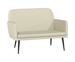 Vidaxl Elegante Sitzbank in Creme - Kunstleder - Bis zu 41% Rabatt