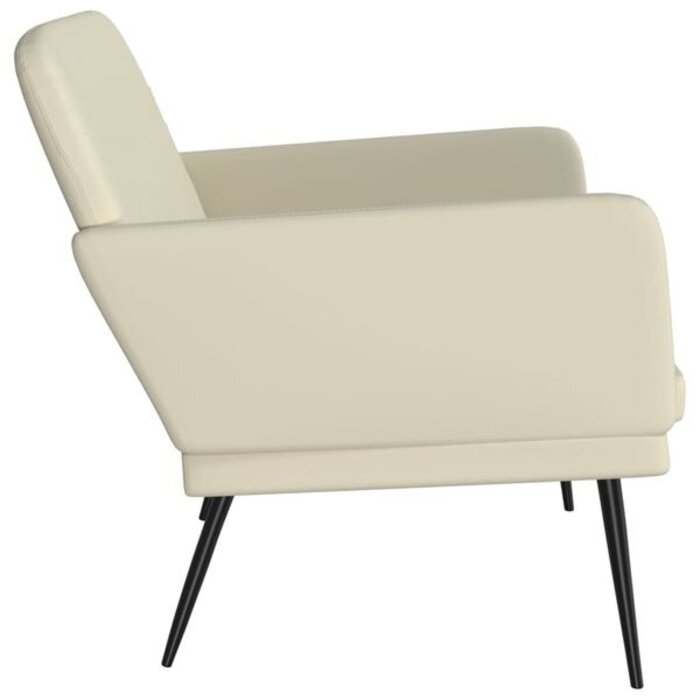 Elegante Sitzbank in Creme - Kunstleder - bis zu 34% sparen