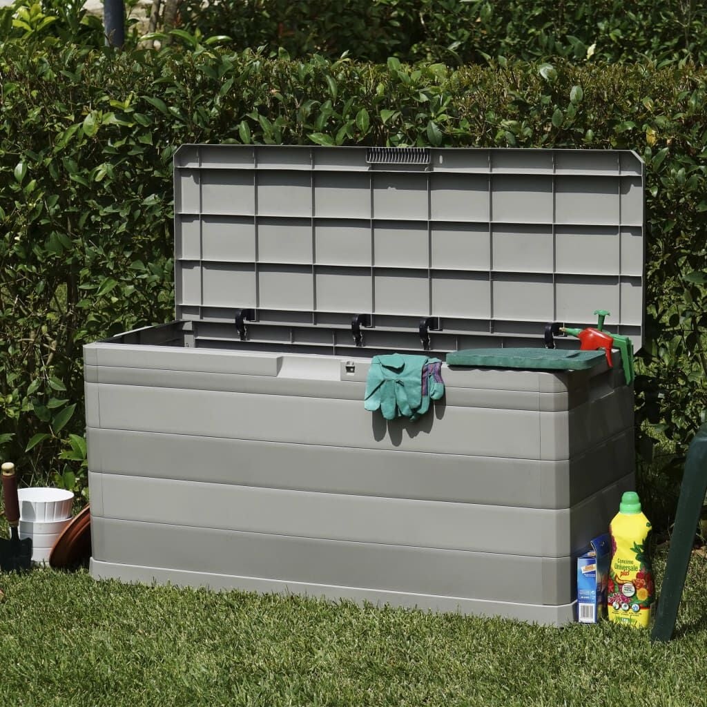 Gartenbox 117x45x56 cm | Polypropylen | Grau | Bis zu 34% sparen