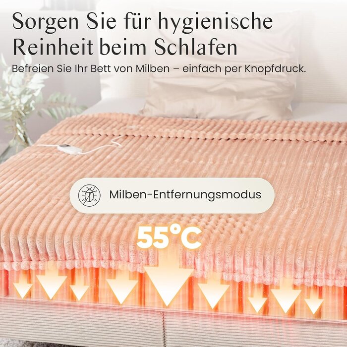 Elektrische Wärmedecke 200x150cm - Heizdecke für Bett & Sofa - bis zu 33% Rabatt