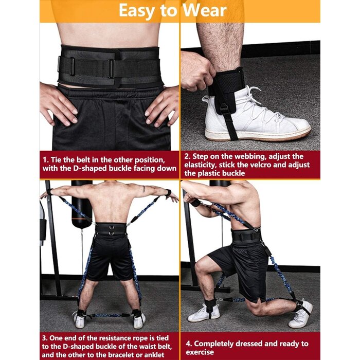 Profi Widerstandsband-Set für Boxen & Fitness - bis zu 60% Rabatt