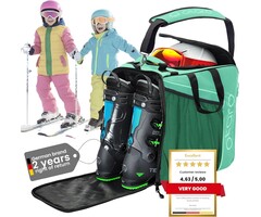 Skischuhtasche für Kinder - 27 Liter mit Helmfach - bis zu 34% Rabatt