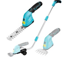 2-in-1 Akku-Grasschere & Strauchschere inkl. Teleskopstiel - bis zu 40% sparen