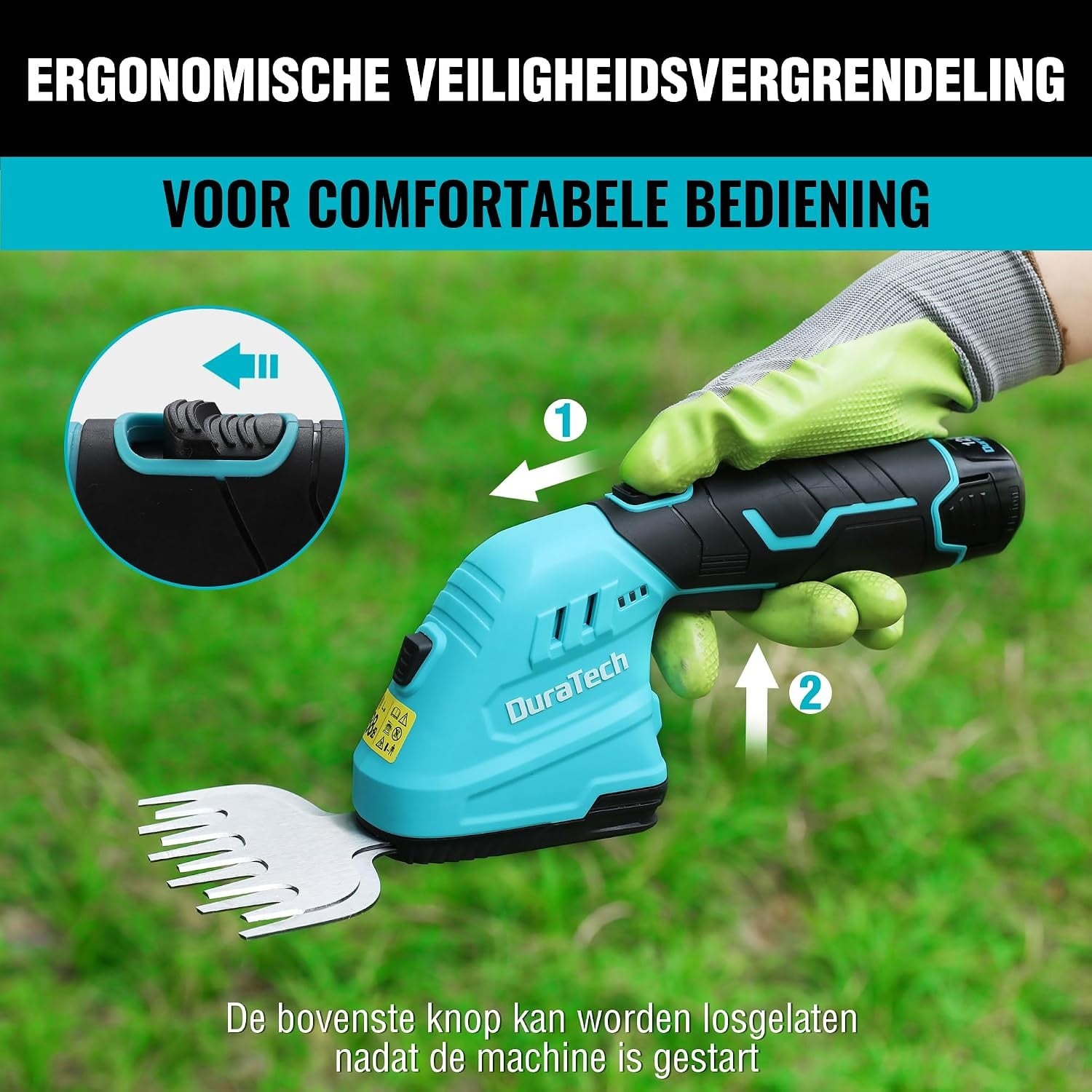 2-in-1 Akku-Grasschere & Strauchschere mit Teleskopstiel - bis zu 34% sparen