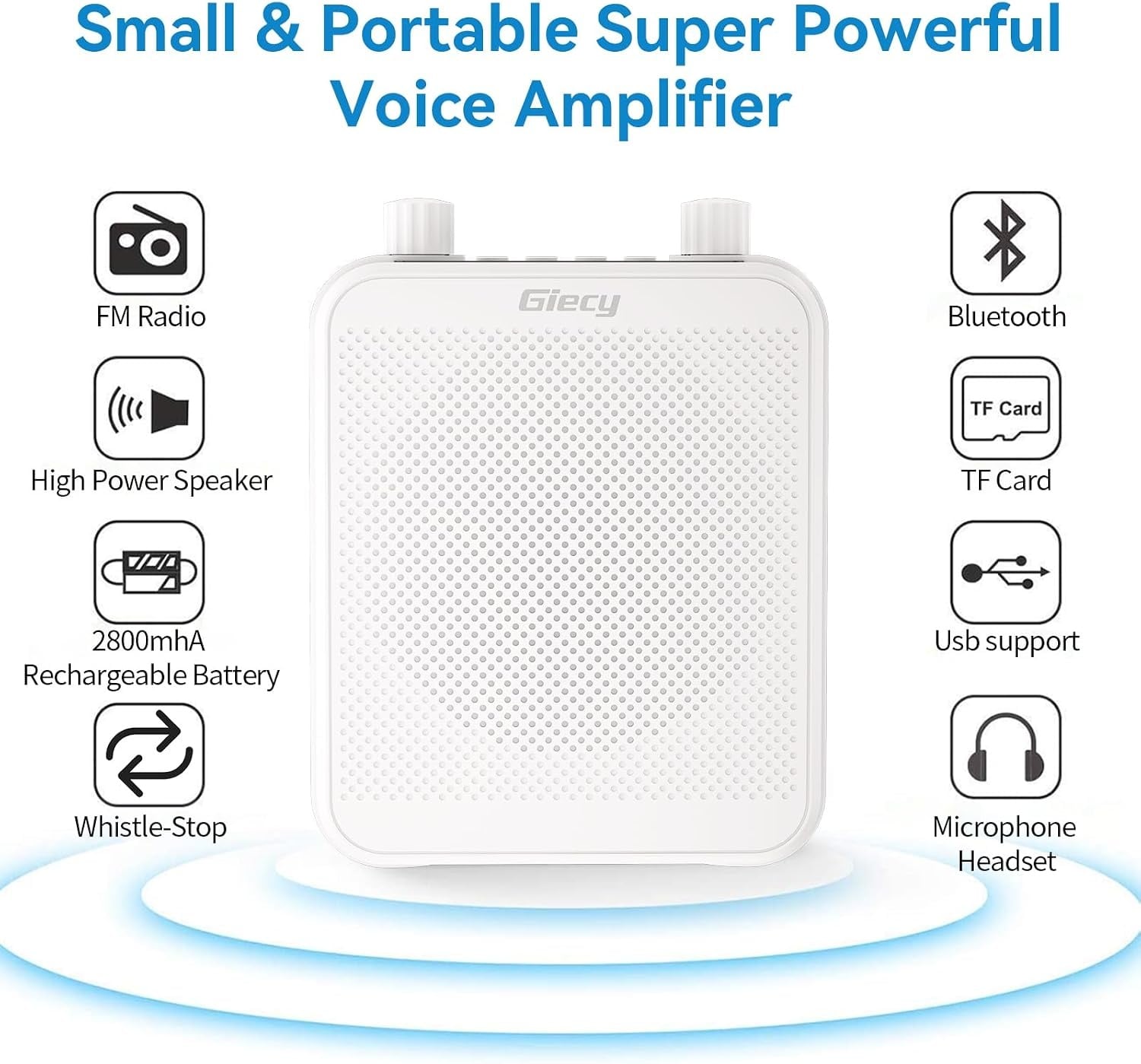 Tragbarer 30W Sprachverstärker mit Bluetooth - Outlet-Deal: bis zu 33% Rabatt