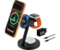 4-in-1 QI2.2 Magnetische Ladestation 25W - Outlet-Deal: bis zu 33% sparen