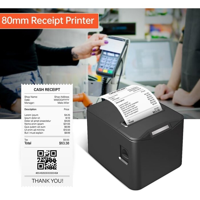 Profi Thermodrucker 80mm - USB & LAN - Bis zu 29% Rabatt