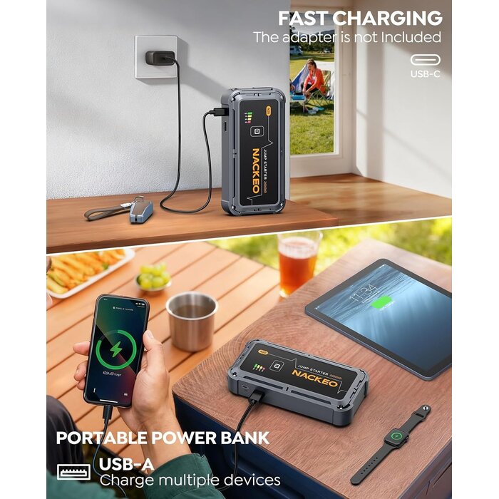 Starthilfe-Powerbank 12V 6000A - Jetzt bis zu 29% Rabatt sichern!