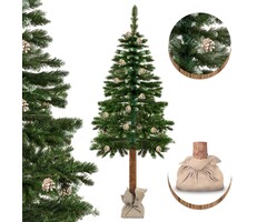 Viking Choice Künstlicher Weihnachtsbaum 180 cm - Echter Kiefernstamm - bis zu 46% Rabatt