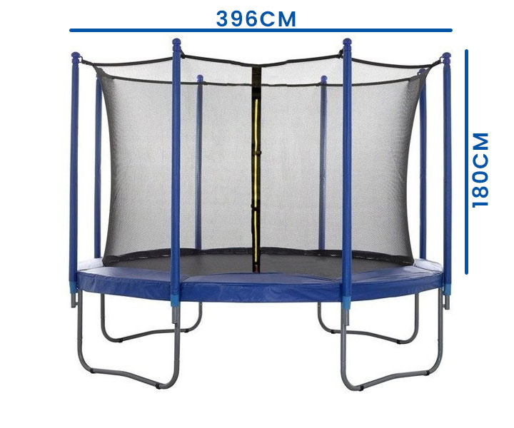 Viking Choice Sicherheitsnetz für 396 cm Trampoline, 8 Stangen - Outlet bis zu 33% reduziert