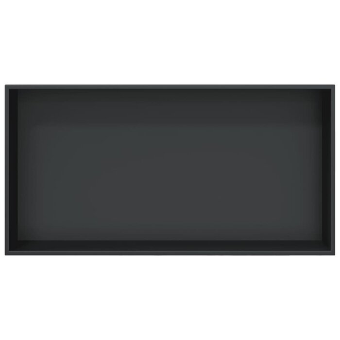 Edelstahl Duschablage Wandeinbau 62x32x9 cm Mattschwarz - bis zu 29% Rabatt