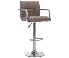 Eleganter Barhocker in Taupe - Höhenverstellbar - Outlet bis zu 34% reduziert
